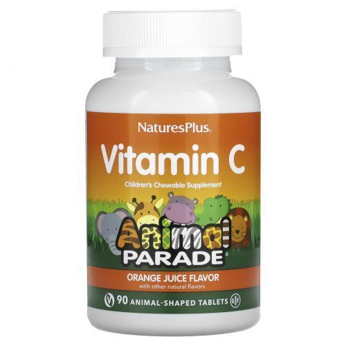 Nature's Plus, Animal Parade Витамин С для детей - 90 жевательных ...