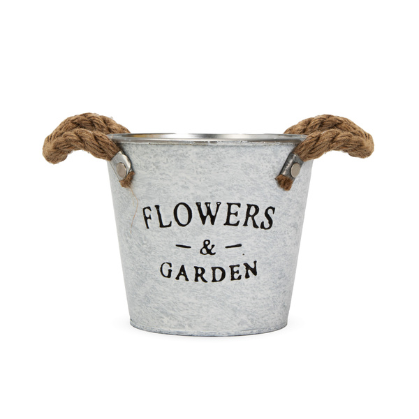 Кашпо металлическое для цветов, Ведерко Flowers&Garden 14 см купить на ...