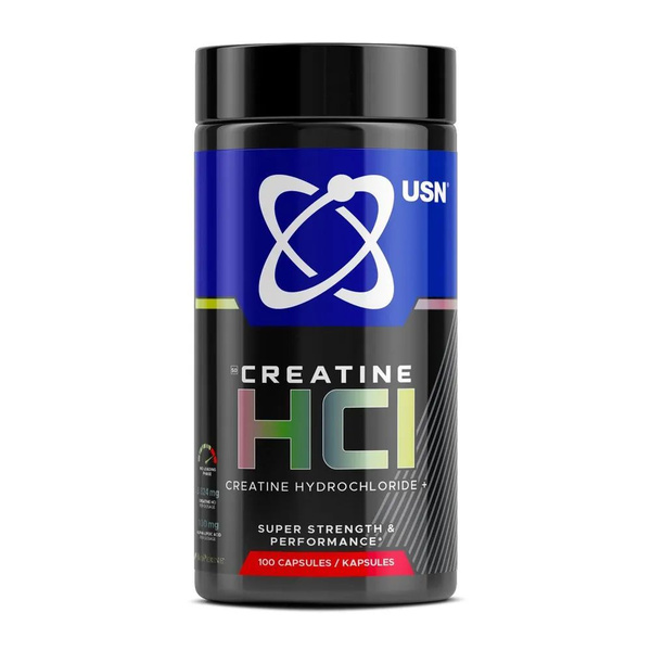 USN Creatine HCL 100 капсул Креатин гидрохлорид в капсулах 100 шт ...