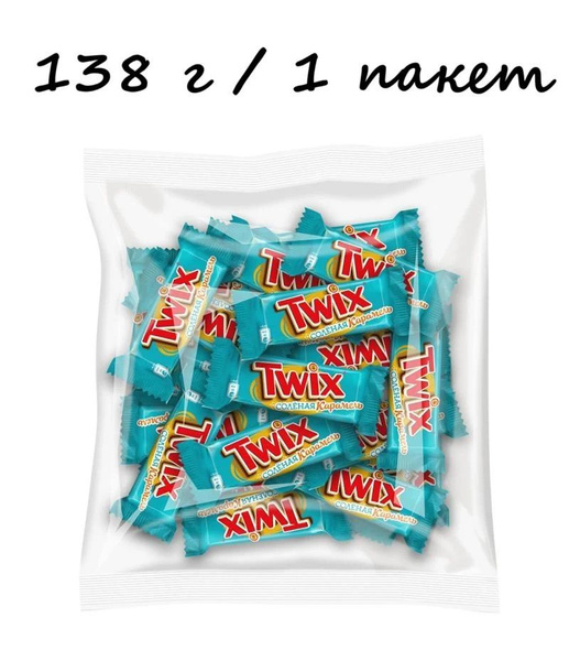 Конфеты TWIX Minis Соленая карамель 138 г (1 пакет) купить на OZON по ...