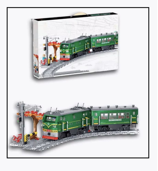 Конструктор Сити: Модель поезда РЖД железная дорога (совместим с lego ...