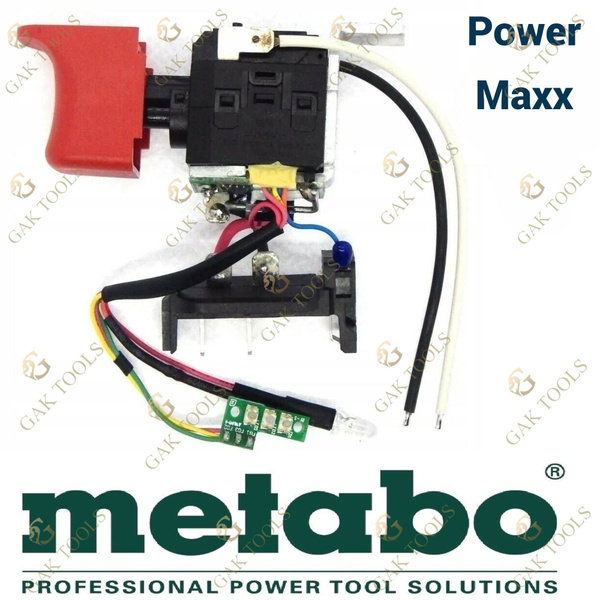 ОРИГИНАЛ. Выключатель (кнопка) для Metabo PowerMaxx BS 00079001 10.8 ...