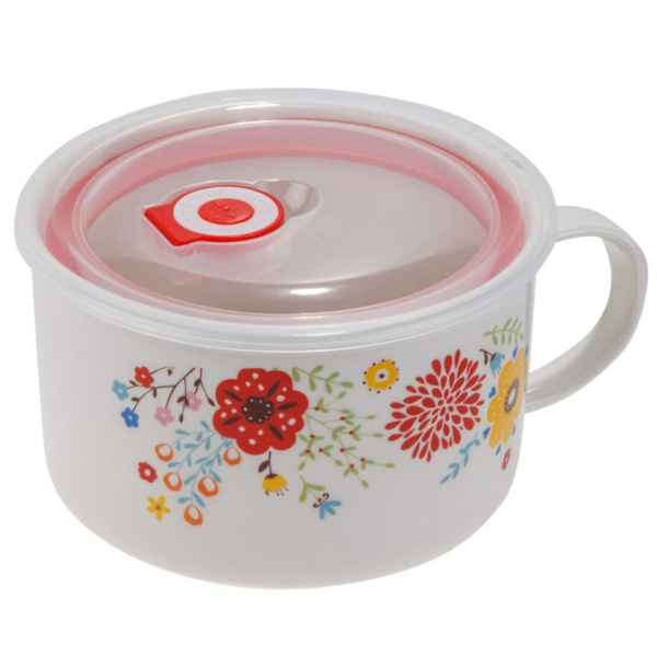 Супница керамическая PERFECTO LINEA Flowers-2 с крышкой и ручкой 850 мл ...