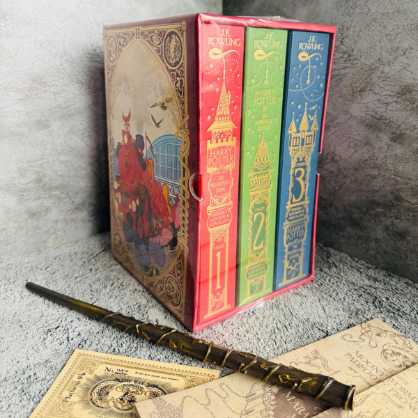 Harry Potter Minalima Bloomsbury комплект из трех частей в кейсе ...