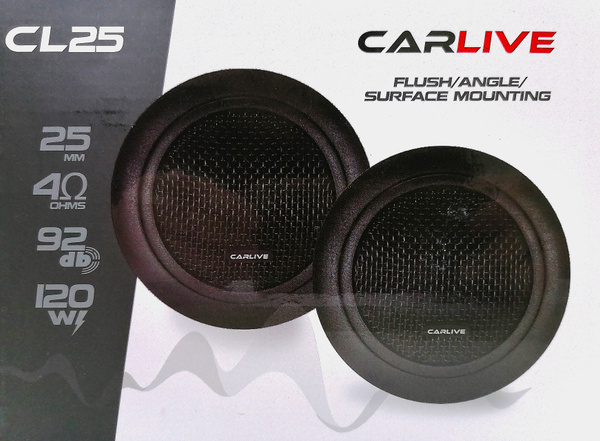 Пищалки автомобильные (твитеры) для авто CARLIVE CL25 2 шт., 120W ...