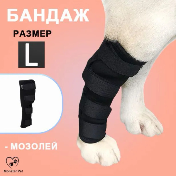 Бандаж для собаки на запястный, скакательный сустав. Для собак со ...