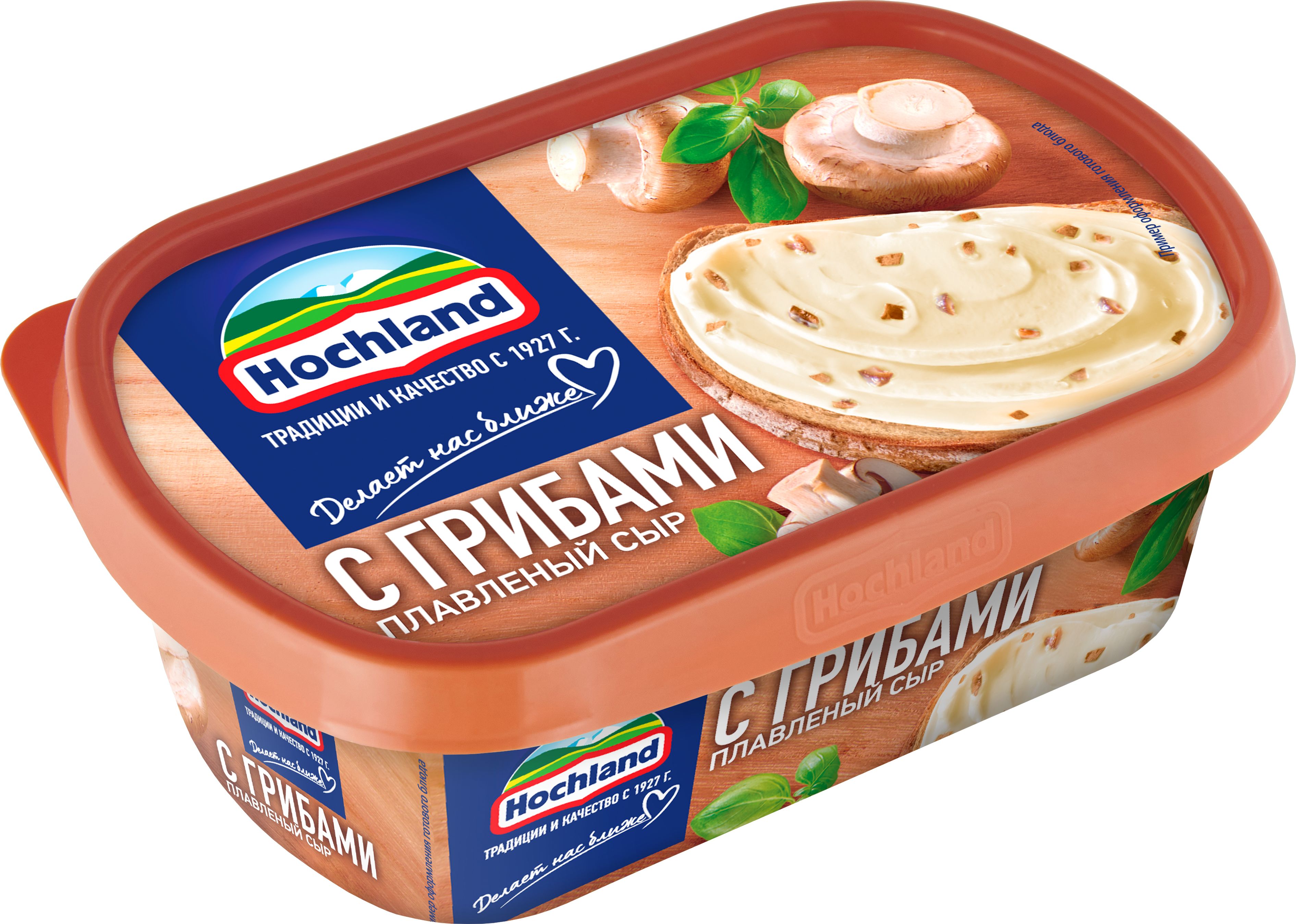 Сыр плавленый Hochland с грибами, 55%, 200 г