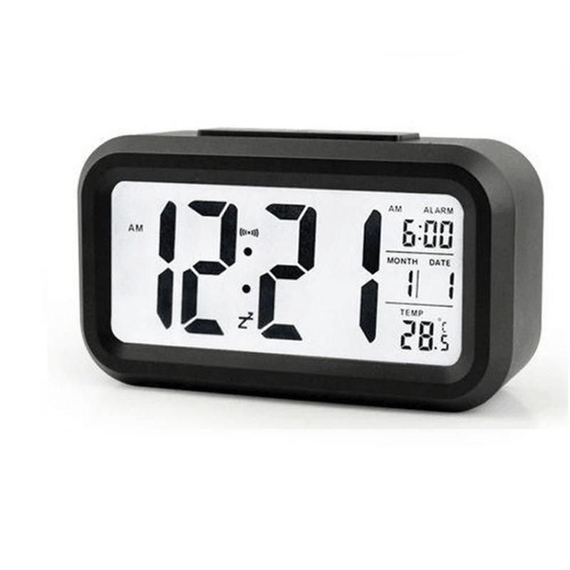 Light alarm clock. Цифровой настольный будильник LCD Digital Clock. Snooze Light Smart Light будильник с подсветкой. Электронные часы диджитал клок 1018. Часы с термометром настольные.