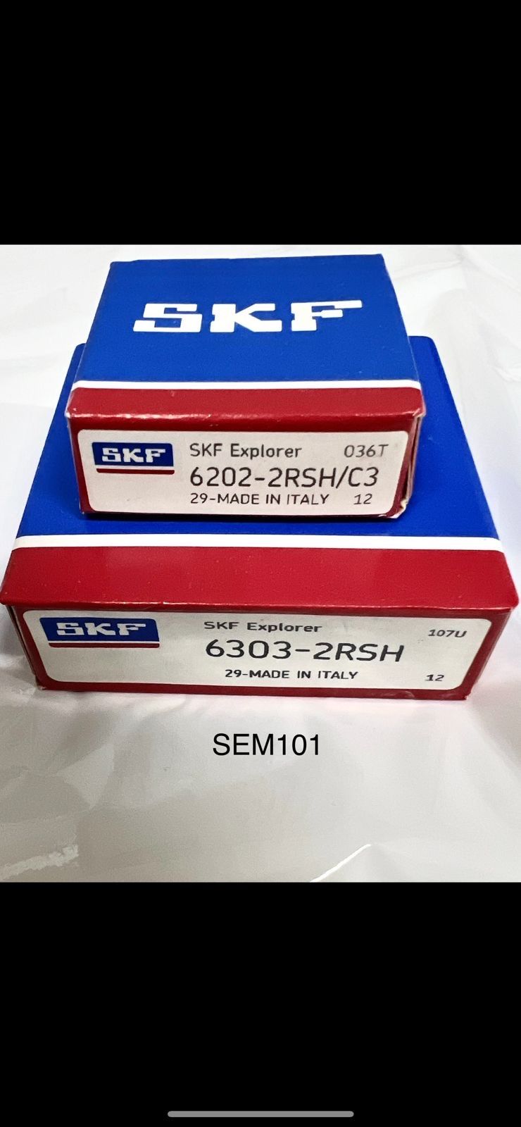 Комплект подшипников генератора (2110-2112, 21214),SKF 6202rs/6303rs передний и задний