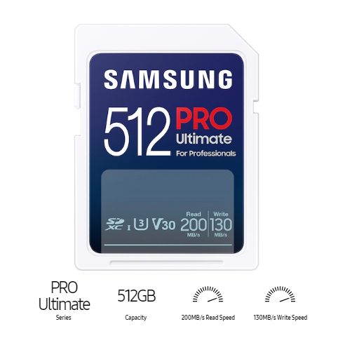 512GBSDXCкартапамятиSamsungPROUltimateC10,U3,V30,A2(MB-SY512S/CN)