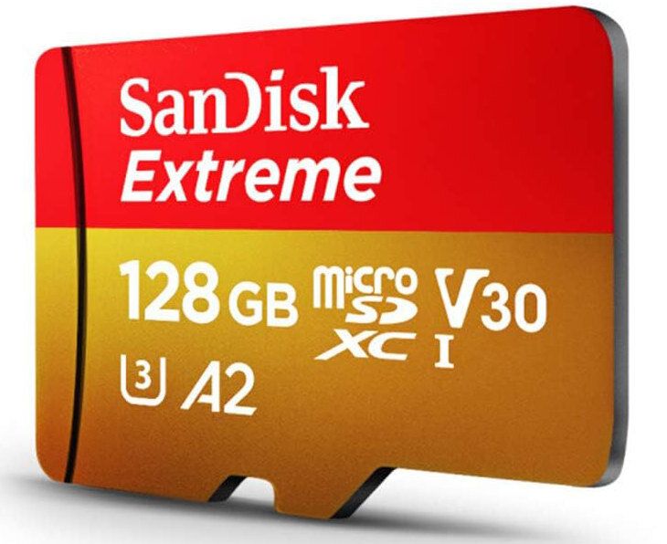 КартапамятиSandiskExtrememicro128GB(190/90Mb/s)UHS-IU3V30A2SDSQXAA-128G-GN6MN