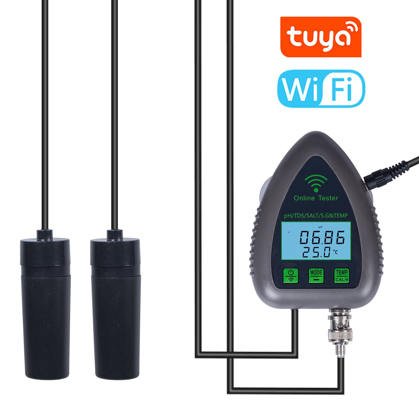 Онлайн-монитор качества воды Tuya WiFi 5-в-1