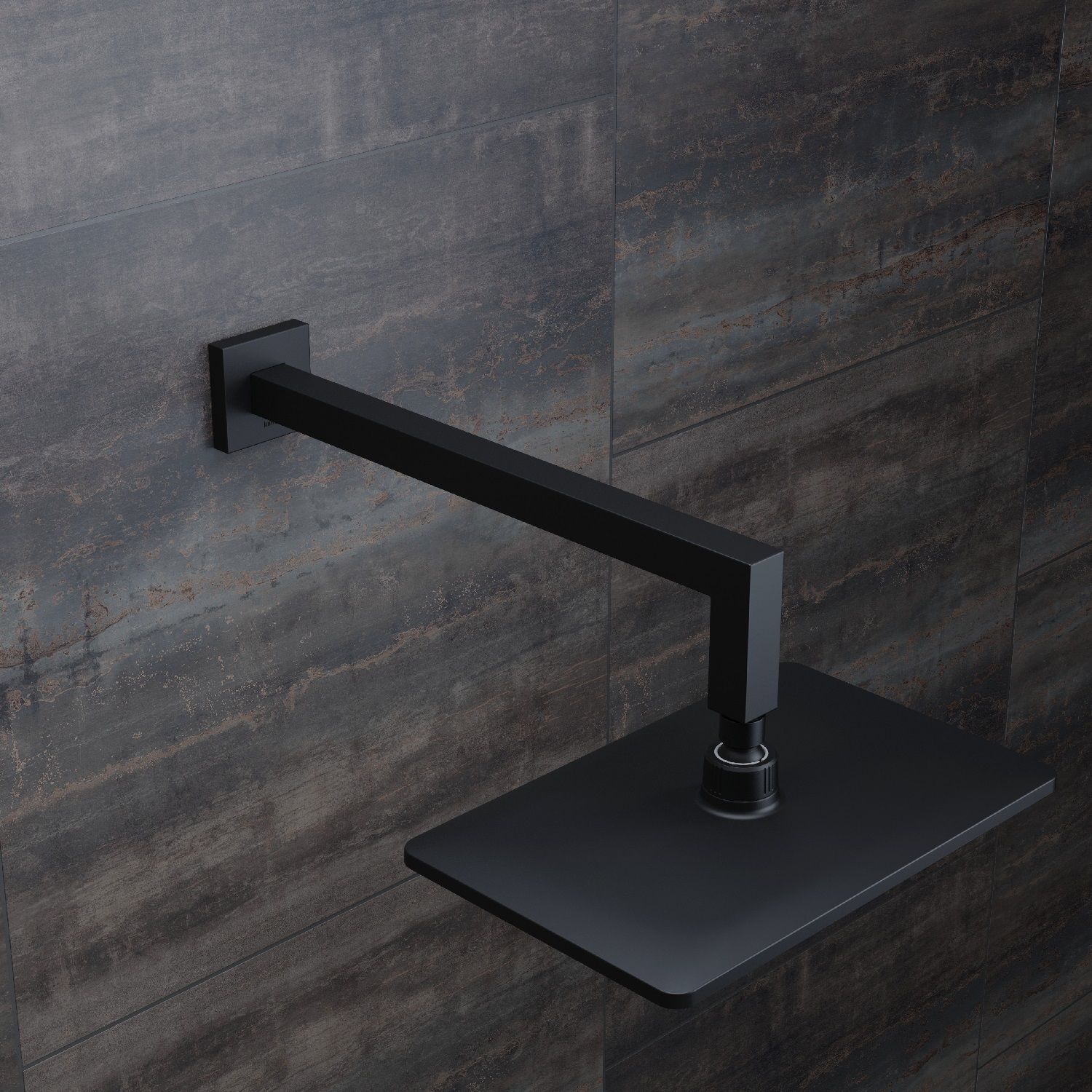 Фото товара на маркетплейсе ozon Кронштейн для верхнего душа в стену, квадратный, черный матовый, Optima Home, IDDIS, OPH41BSi61