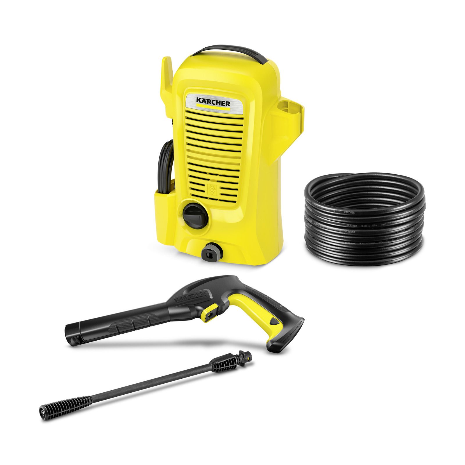 Мойка высокого давления Karcher K 2 Universal Edition OJ 1.673-003.0, шланг  высокого давления 3 м, встроенный фильтр для воды, пистолет и ...