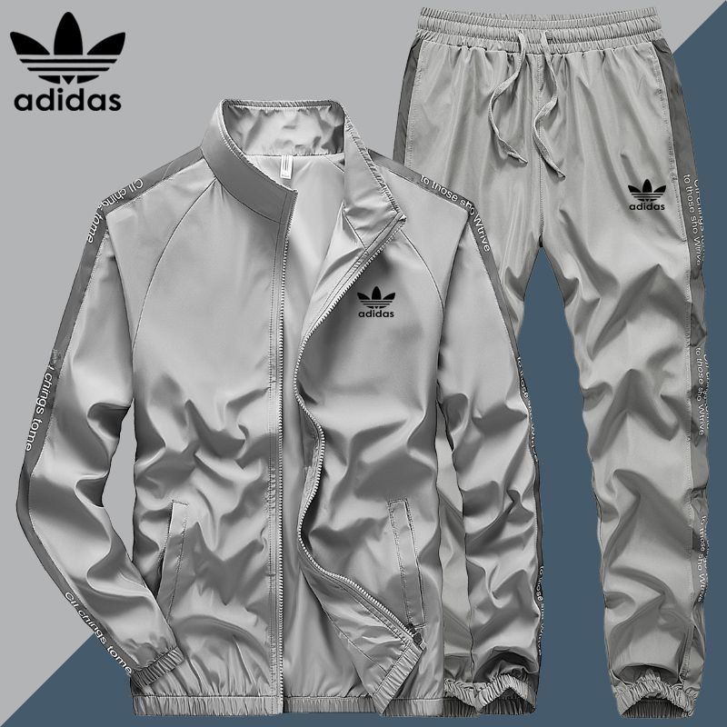 Adidas gray and gold sweatsuit online