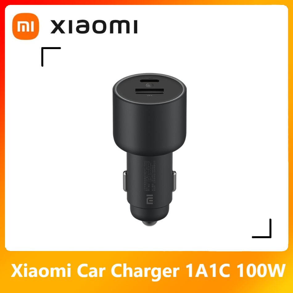 Xiaomi автомобильное зарядное устройство,Версия с быстрой зарядкой 1A1C 100W