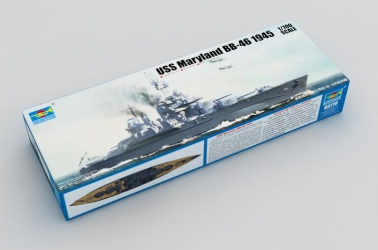 Trumpeter 1/700 05770 USS Мэриленд BB-46 1945Корабль