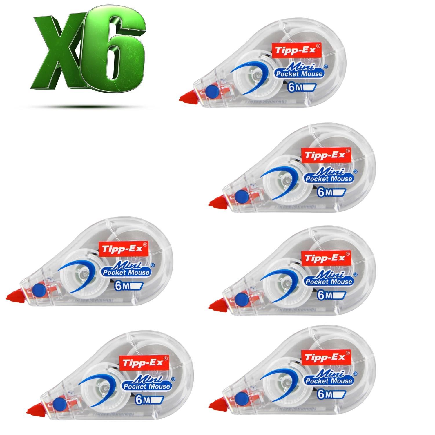 Корректирующая лента BIC Tipp-ex 5 мм x 6 м (6 шт)