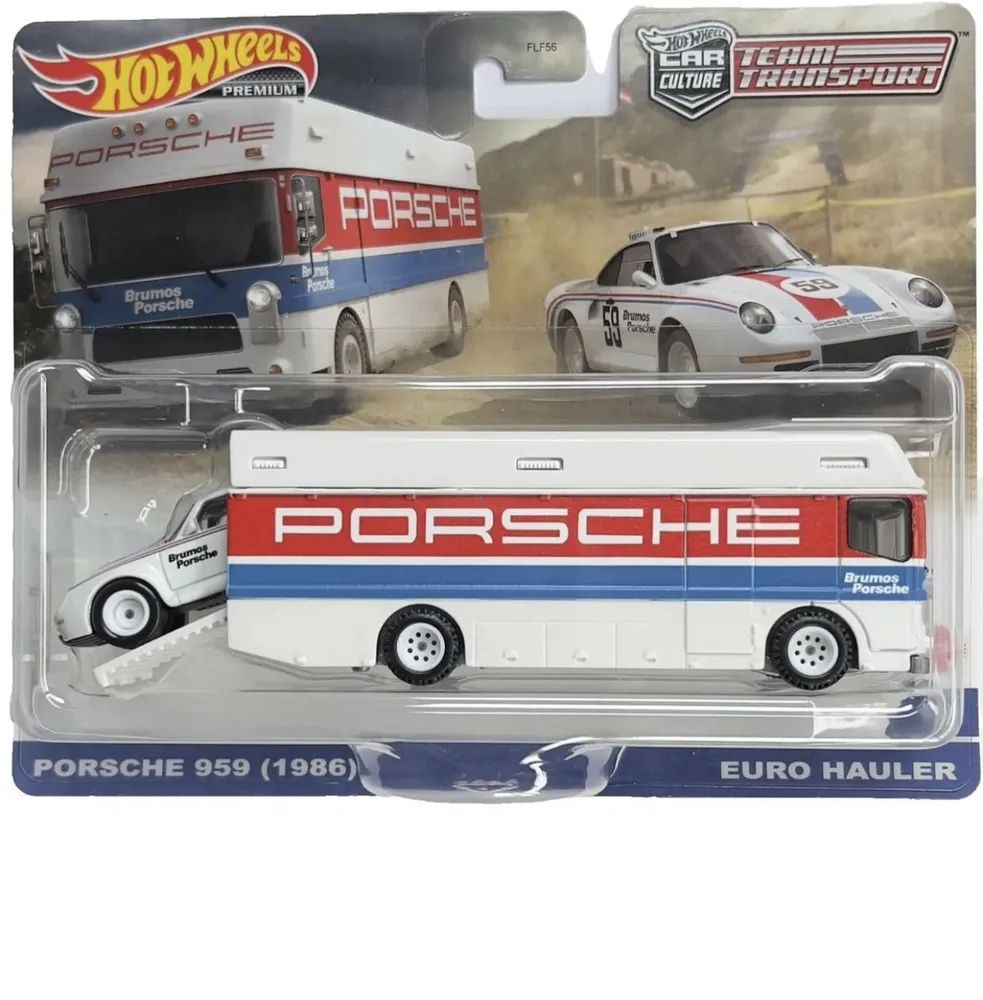 Игровой набор машинок Hot Wheels Team Transport - Porsche 959 1986 and Euro  Hauler / Хот Вилс - купить с доставкой по выгодным ценам в  интернет-магазине OZON (1528718763)