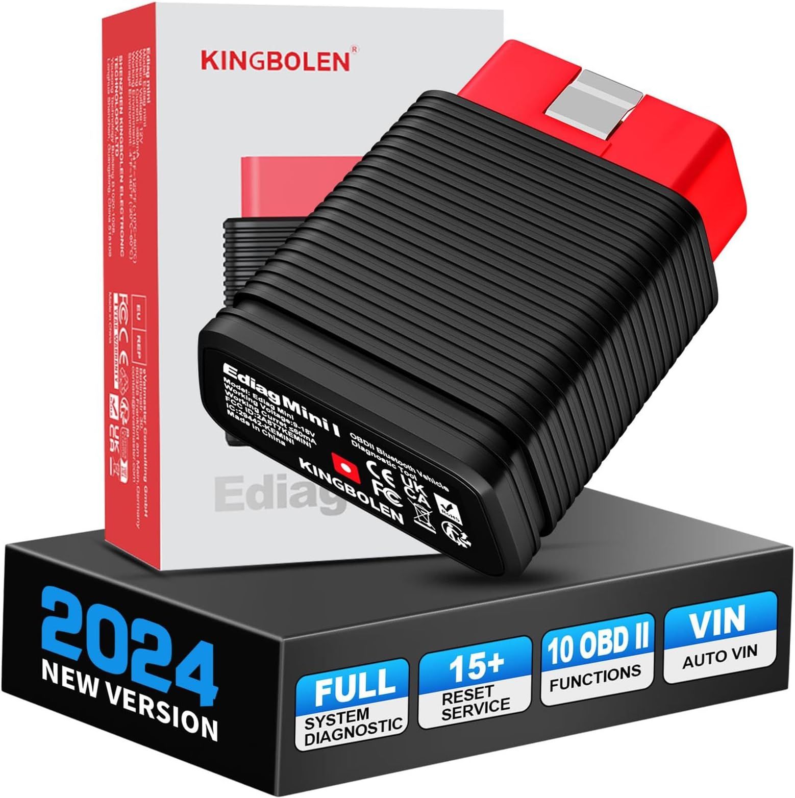 KINGBOLEN EDIAG Mini All System 15 Сброс полного сканера кода OBD2