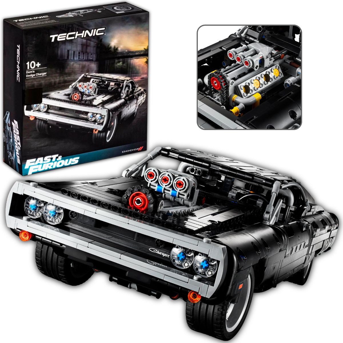 Конструктор TECHINC 6096 "Форсаж. Dodge Charger" 1077 деталей