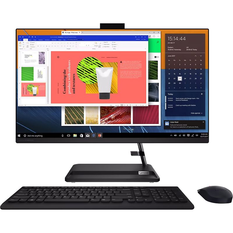 Lenovo27"МоноблокIdeaCentreAIO327ALC6F0FY00M5RK(AMDRyzen77730U,RAM16ГБ,SSD512ГБ,AMDRadeon,DOS),F0FY00M5RK,черный,Русскаяраскладка