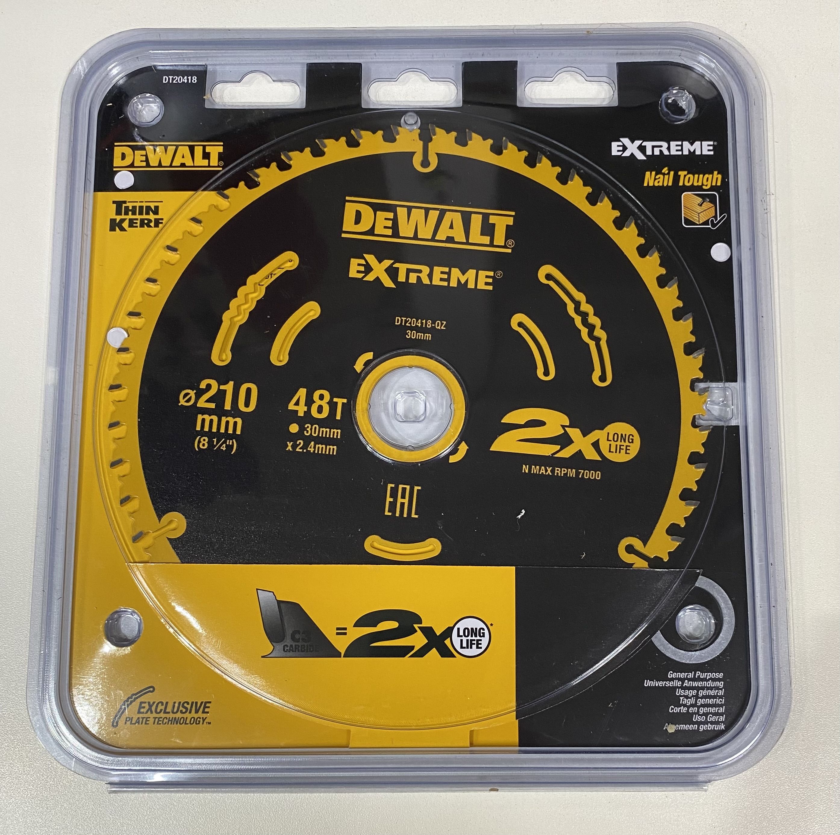 DeWalt Диск пильный 210 x 2.4; 48  зуб.