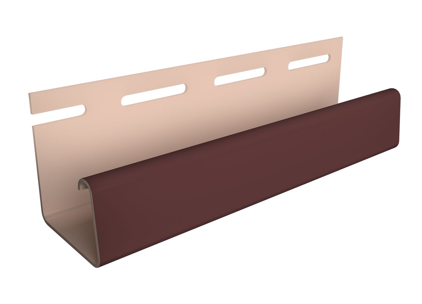 Профиль Docke J26, табачный, (1.5 м) 6 штук для фасадных панелей.