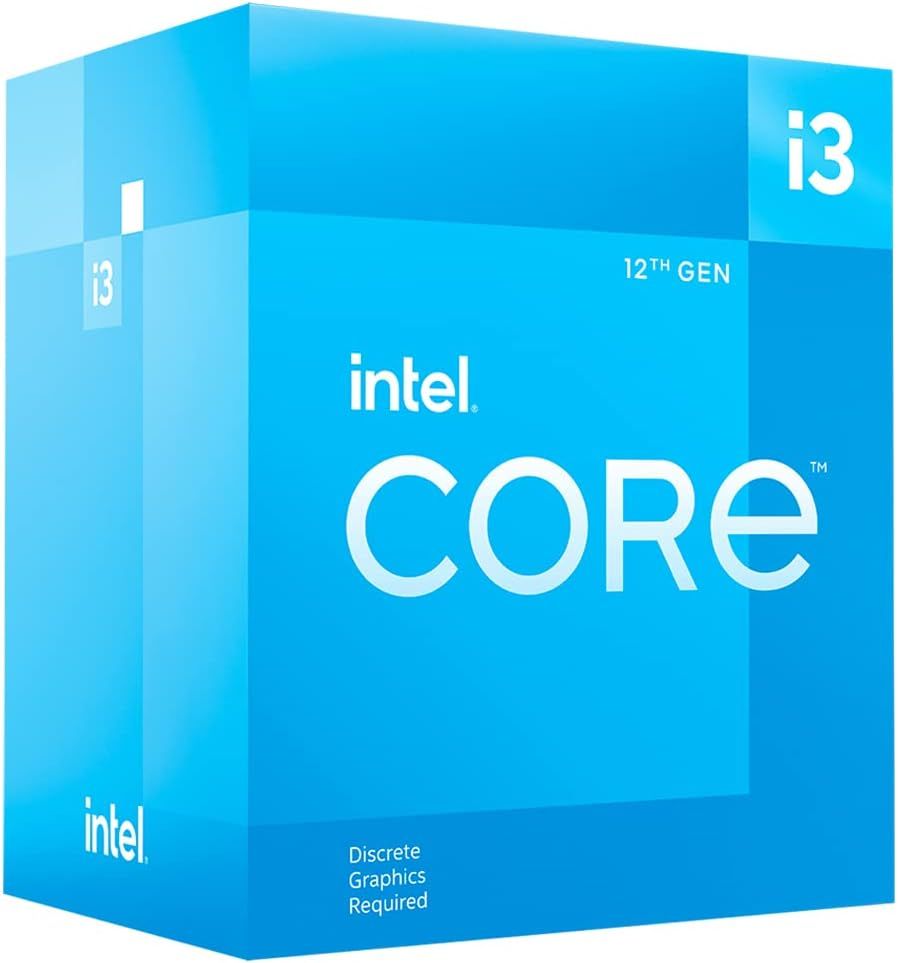 IntelПроцессорi3-12100FBOX(безкулера)