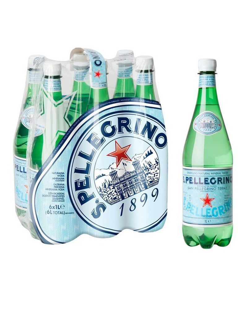 Sanpellegrino напитки Вода Минеральная Газированная 1000мл. 6шт