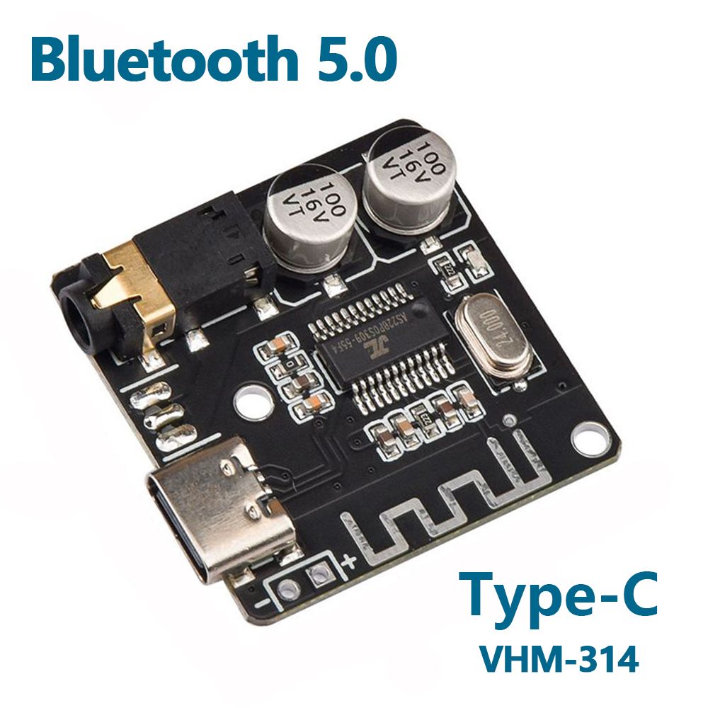 Bluetooth5.0MP3декодерплатааудиоприемникмодульType-Cстереоvhm-314