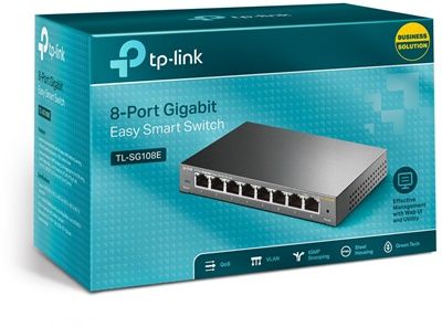 TP-Link Комплект с модемом/роутером TL-SG108E (Весь мир)