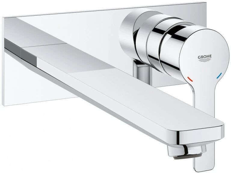 Смеситель грох. Grohe lineare New 23444001. Грое смеситель для раковины встраиваемый. Смеситель для ванны Grohe с кнопкой
