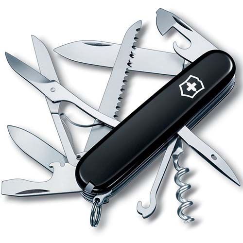 Нож перочинный Huntsman чёрный Victorinox 1.3713.3 GS