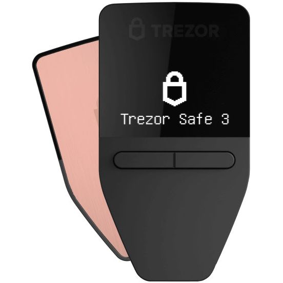 Аппаратный криптокошелек Trezor Safe 3, Galactic Rose