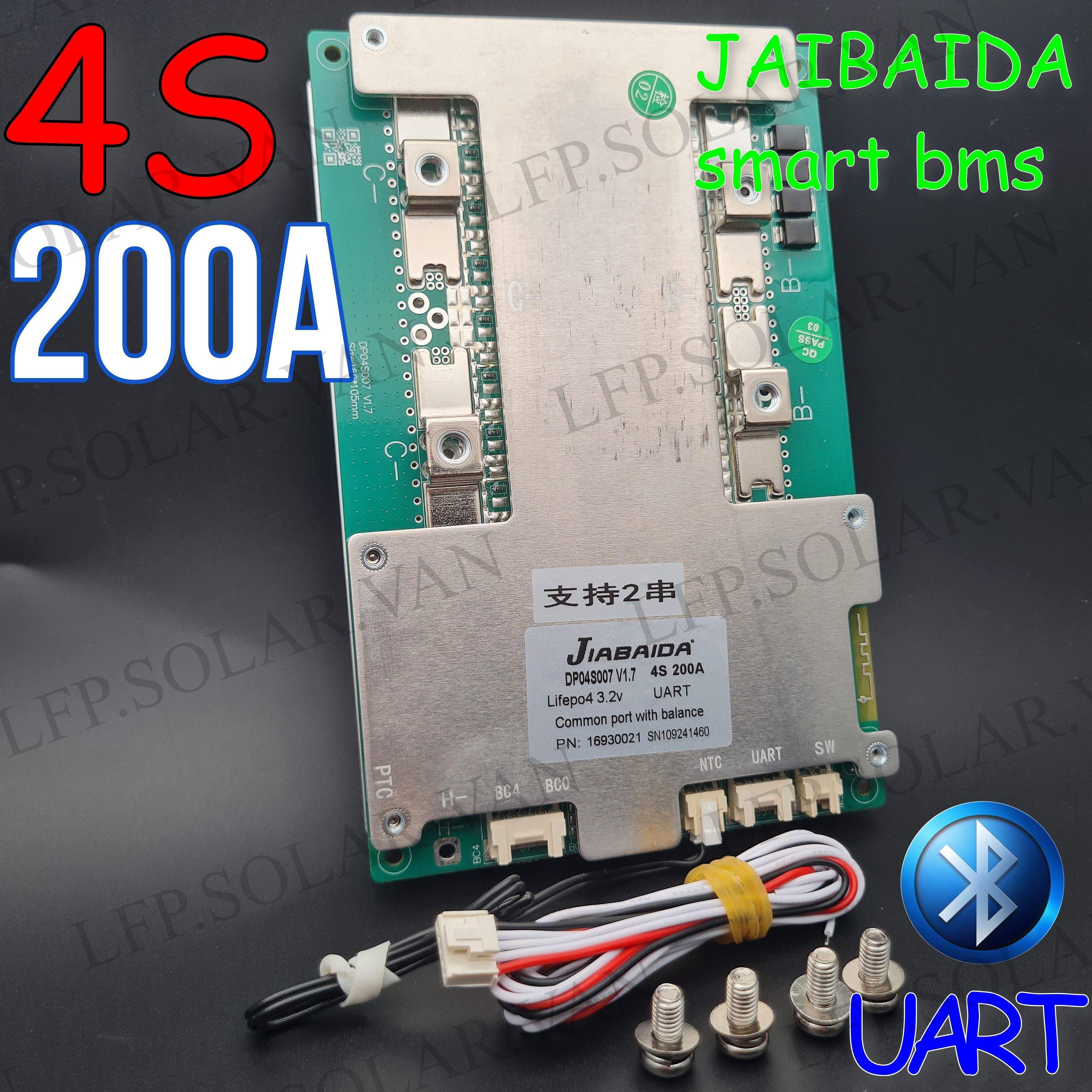 плата smart BMS 200a 4s DP04S007 JAIBAIDA - JBD - купить с доставкой по  выгодным ценам в интернет-магазине OZON (1548959371)