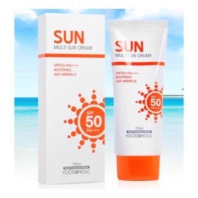 FoodaHolic Солнцезащитный водостойкий крем Multi Sun Cream SPF 50