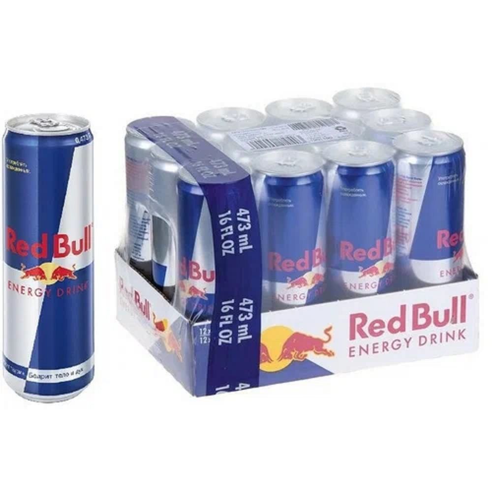 ЭнергетическийнапитокRedBull,ENERGYDRINK"РедБулл"12штх473мл