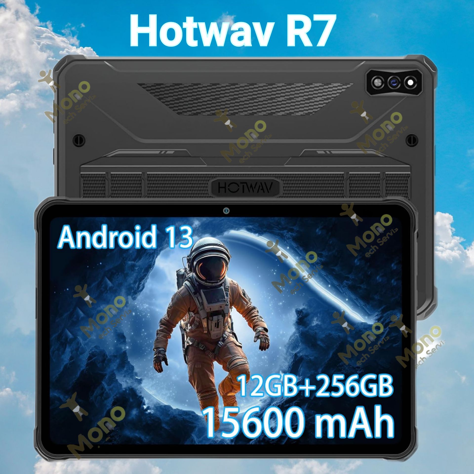 Hotwav Планшет HOTWAV, 10.1" 12 ГБ/256 ГБ, серый