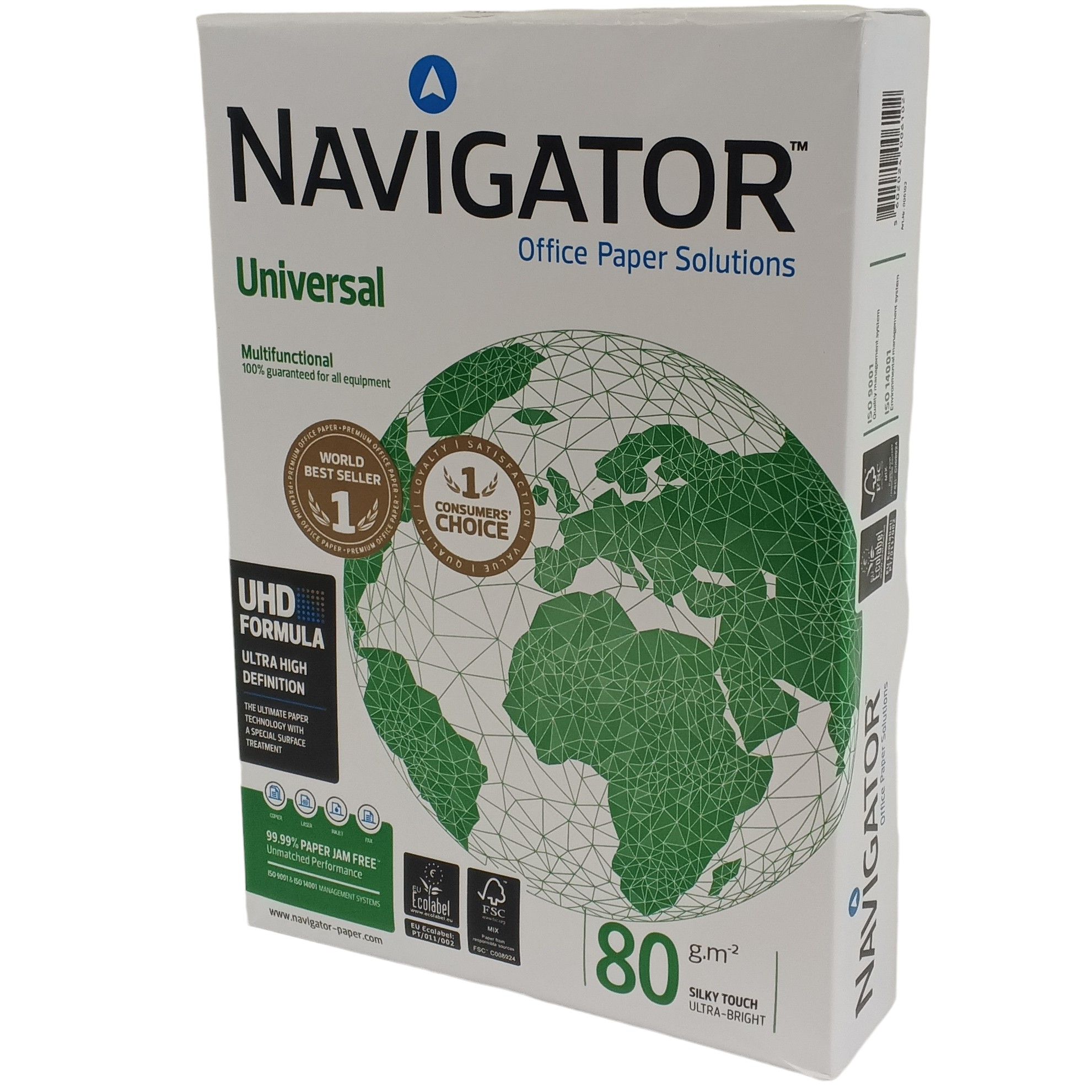 Бумага А4 для принтера Navigator Universal, 80 г/м2, 500л, класс A+