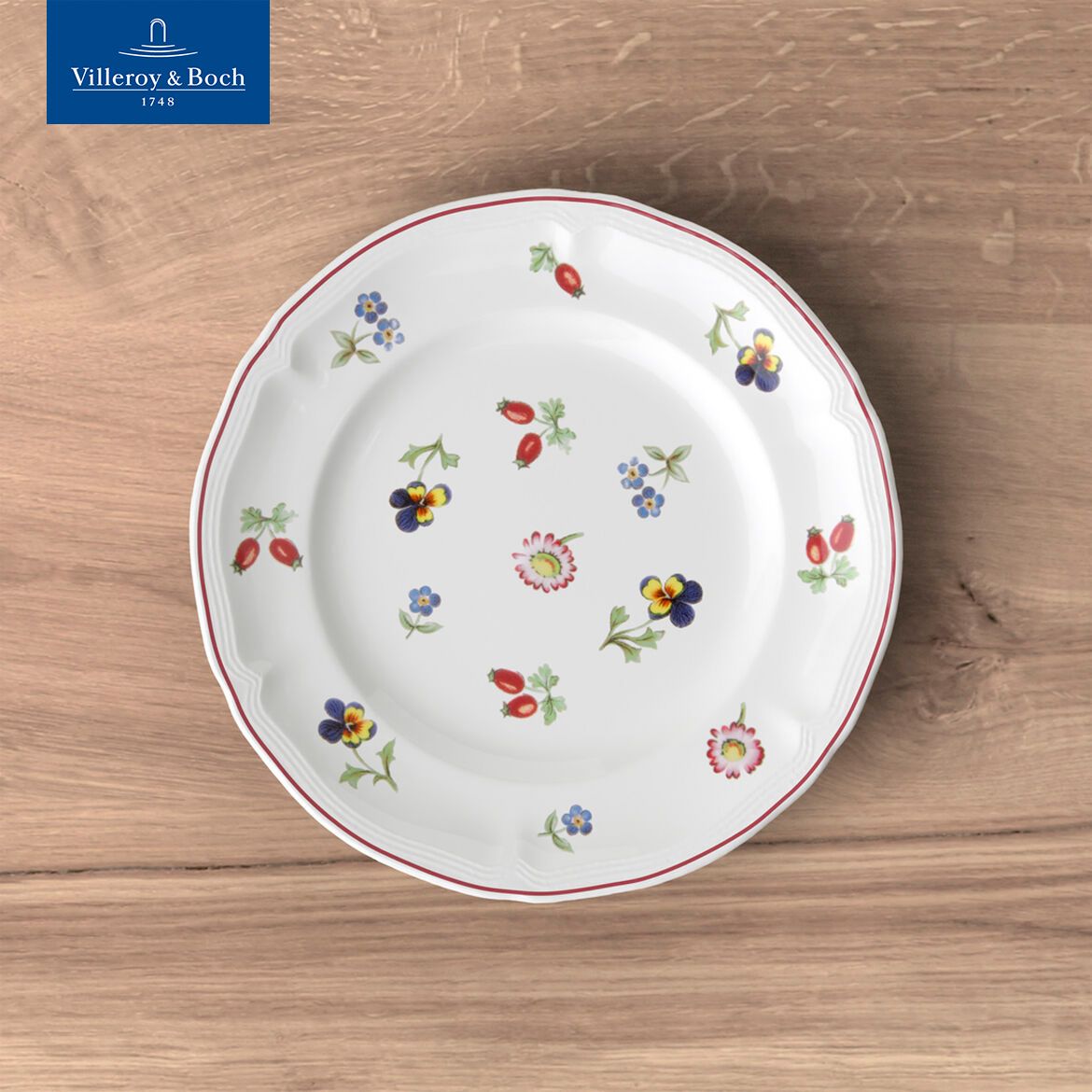 Тарелка плоская пирожковая 17 см, Petite Fleur, Villeroy & Boch, Премиум-Фарфор