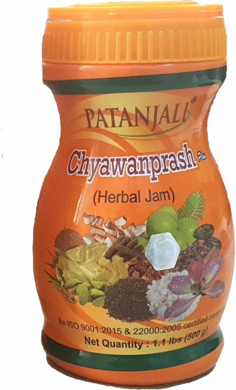 Чаванпраш Джем для иммунитета Chyawanprash Plus Herbal Jam, PATANJALI Патанджали, 500 г, Индия