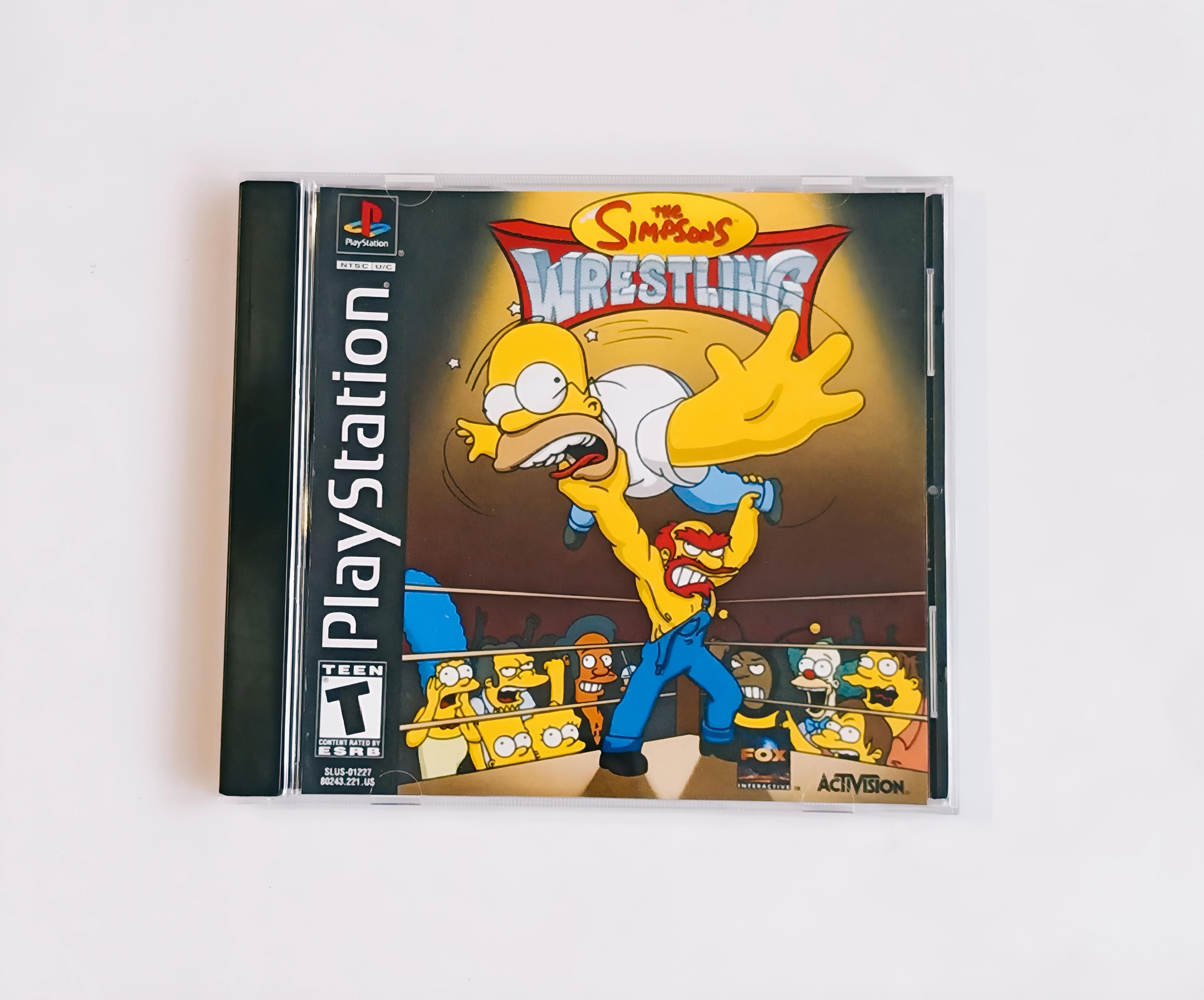 Игра The Simpsons Wrestling для PlayStation 1 (PS1)