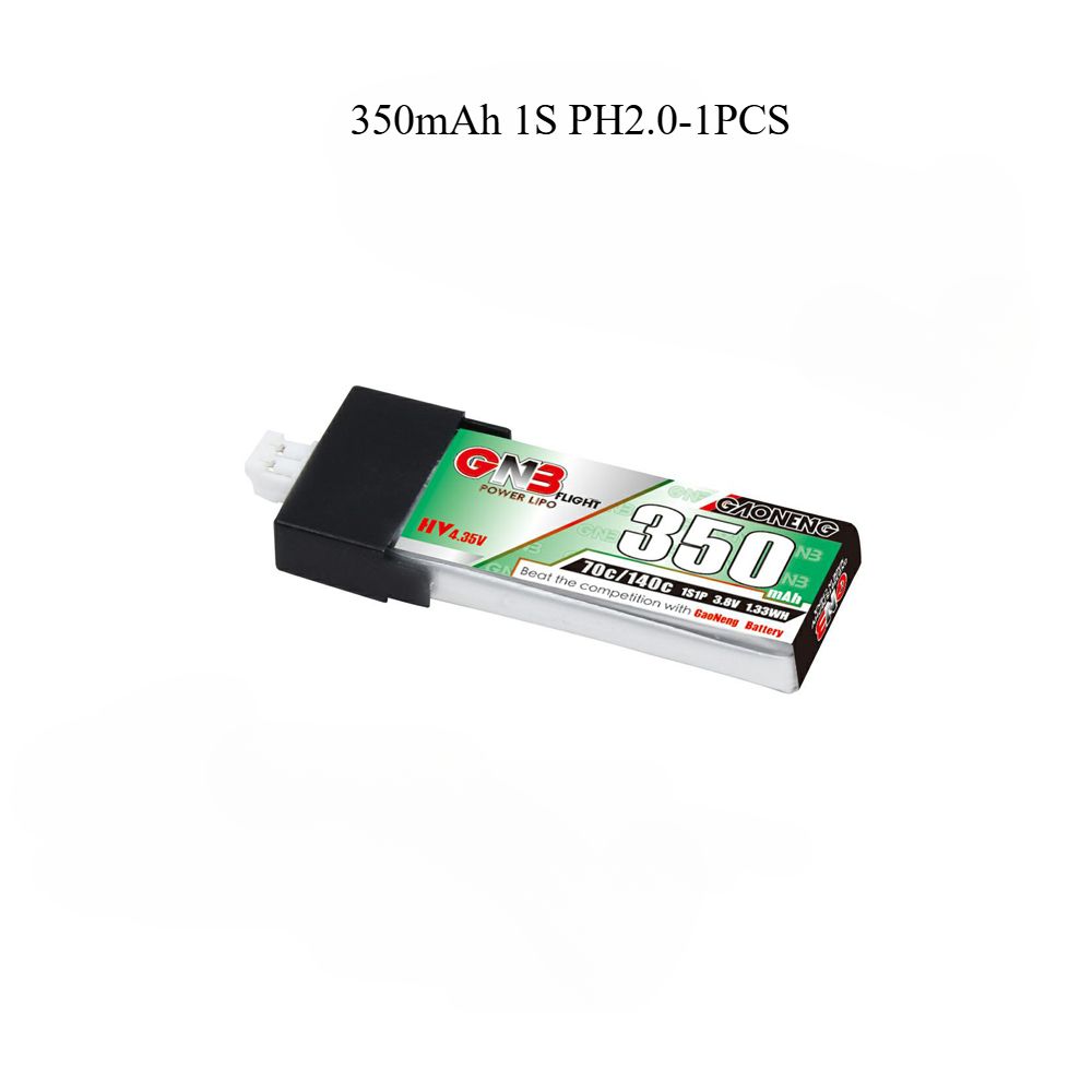 Gaoneng GNB 1S 3.8V HV 350mAh 70C Lipo PH2.0 Gaoneng GNB 1S 3.8V HV 350mAh 70C Lipo PH2.0