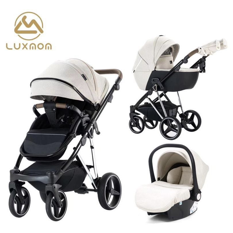 Коляска для новорожденных 3 в 1 Luxmom F1 с автокреслом