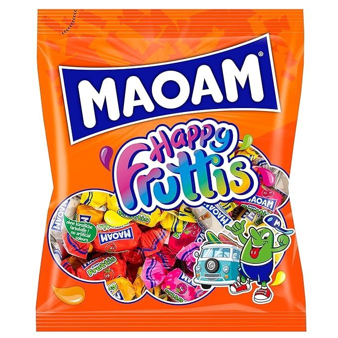 Жевательные конфеты Haribo Maoam HappyFruttis / Маоам Весёлые Фрукты, 175 гр. (Германия)