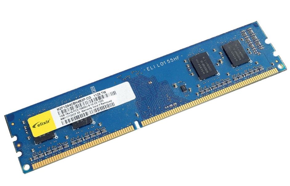 ElixirОперативнаяпамятьдлякомпьютераDDR3PC106001333Mhz1x1ГБ(МодельM2F1G64CBH4B5P-CG)