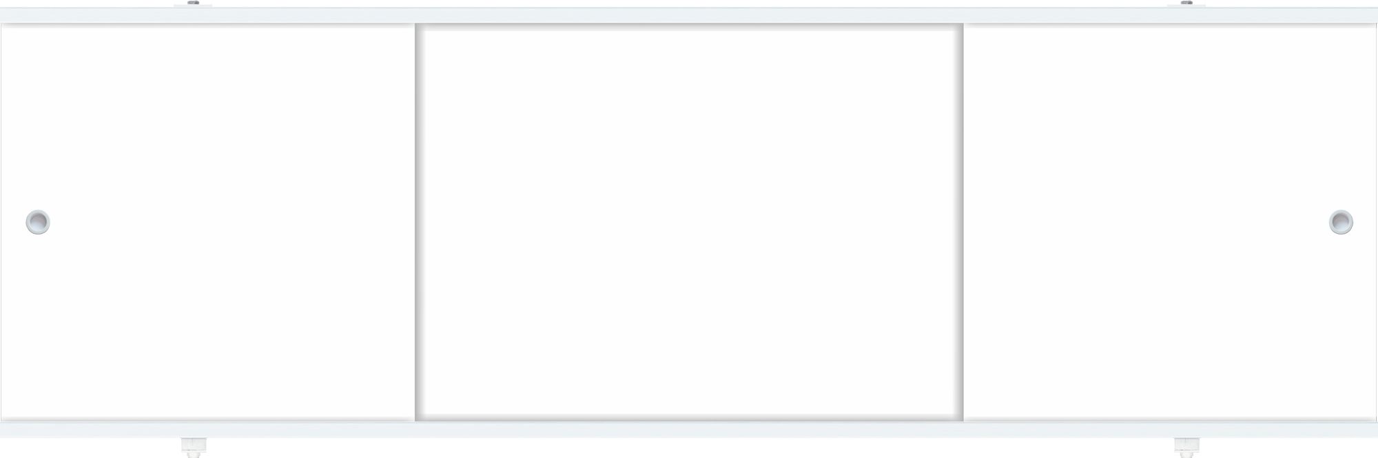 Экран раздвижной под ванну "ПРЕМИУМ А" Метакам "Белый" 168 см