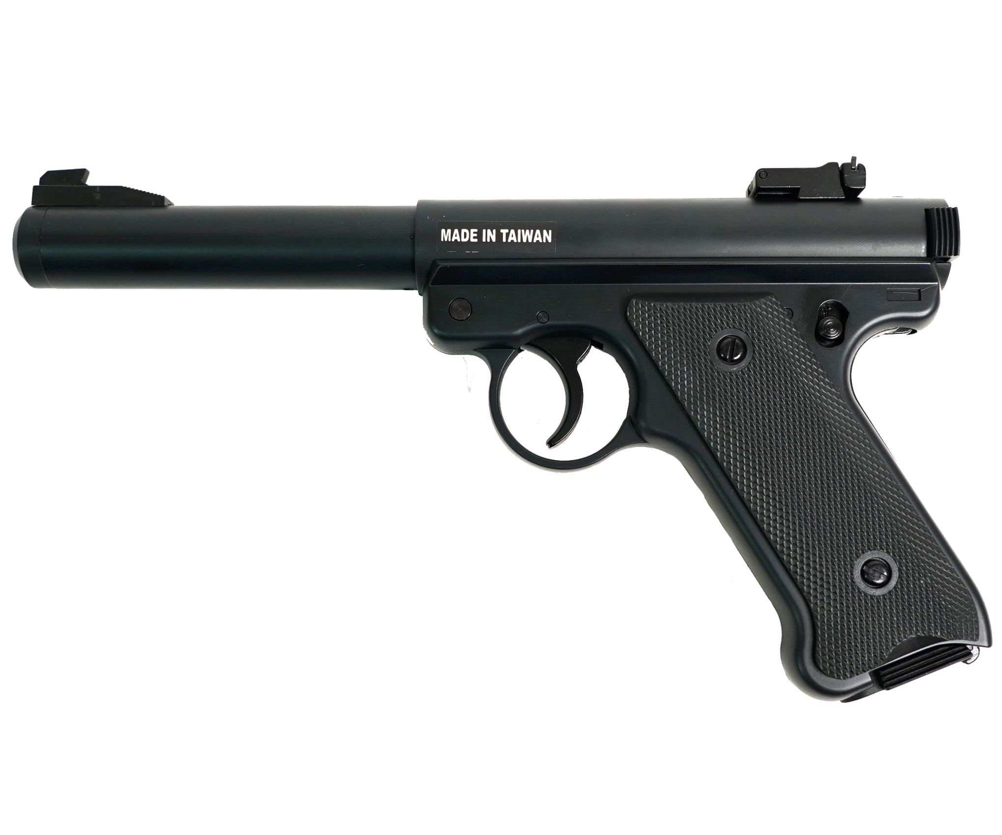 Страйкбольный пистолет "KJW" Ruger MK1 Gas GNB Black