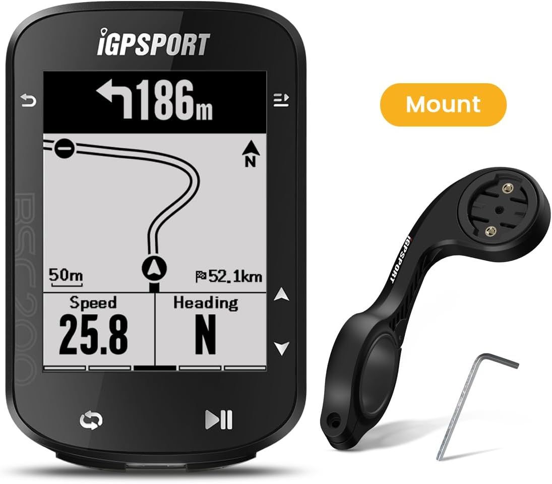 Беспроводной велокомпьютер iGPSPORT BSC200 GPS с креплением для велокомпьютера M80